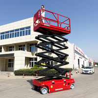 Plateforme élévatrice électrique compacte 6m 8m 12m, nacelle élévatrice à ciseaux, plateforme de travail aérien hydraulique à vendre