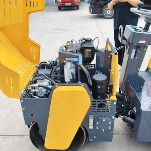 เครื่องจักรก่อสร้าง รถบดอัดขนาดเล็ก 2 ตัน 3 ตัน 4 ตัน รถบดถนนแบบนั่งขับ รถบดยางสำหรับงานแอสฟัลต์ - Product Image 6