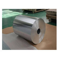 Rouleau de papier aluminium 8021 avec surface enduite, largeur personnalisable, service de découpe, grand rouleau pour emballage alimentaire