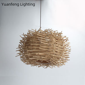 Sinh Thái Thân Thiện Handmade Mây Mặt Dây Chuyền Chụp Đèn Hiện Đại Treo Đèn Cho Phòng Khách Nhà Hàng Khách Sạn Nhà Trang Trí Nội Thất - Product Image 3