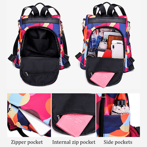 Ba Lô Nữ Sinh Sức Chứa Lớn Ba Lô Oxford Chống Nước Nhẹ Ba Lô Chống Trộm Thời Trang Cho Nữ - Product Image 4