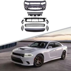 กันชนหน้าทรง SRT ปี 2015 พร้อมช่องใส่ไฟตัดหมอก วัสดุ PP ABS ติดตั้งง่ายแบบ Bolt-On สำหรับ Dodge Charger ปี 2015-2022 ชุดแต่งภายนอก - Product Image 1