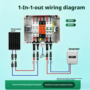 Boîtier de Combinaison MINGTUO IP66 32A 500V DC à 6 Prises pour Distribution/Jonction d'Énergie Solaire Photovoltaïque Extérieure - Product Image 2