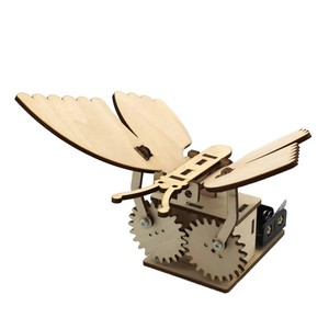 Jouet éducatif <span class=keywords><strong>scientifique</strong></span> créatif : Modèles de puzzles de papillons mécaniques bioniques à assembler soi-même pour étudiants, cours sur les principes de transmission par engrenages - Product Image 3
