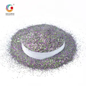 GH6520 Wholesale Nail Acrylic Powder High Temperature Resistant Amaranth Purple Aluminum Glitter Powder For Injection Product