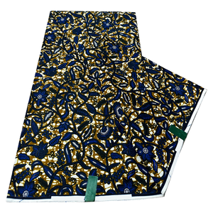 Tissu Hollandais Mode Africaine 100% Coton Capulana Cire <span class=keywords><strong>6</strong></span> Mètres Tissu Imprimé Africain Textile Kente <span class=keywords><strong>Pagne</strong></span> pour la Couture - Product Image 3