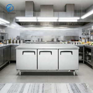 Congélateur sous comptoir ETL, congélateur et réfrigérateur sous comptoir, table réfrigérée en acier inoxydable pour la préparation des aliments - Product Image 1