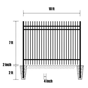 240FT Industrial Site Fencing 10'x7' (24 Panels) Wood Frame with Powder Coating Waterproof for Gate Farm Fence Security 10'x7'