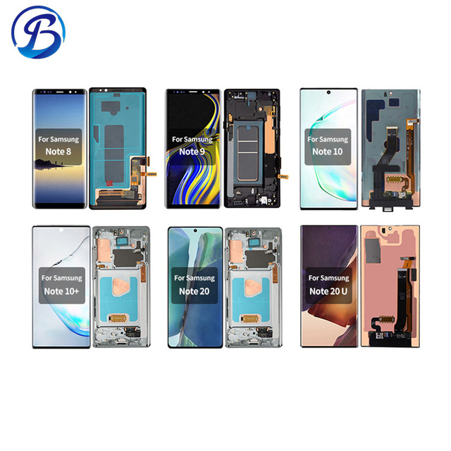 Wholesale Mobile Touch Screen Note 8 9 10 Note10+ Note20U Original AMOLED Display Original for Samsung Galaxy Note Series