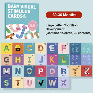 <span class=keywords><strong>Cartes</strong></span> d'apprentissage pour bébés à contraste élevé, noir et blanc, colorées, stimulation sensorielle visuelle, pour bébés de 0 à 36 mois - Product Image 6