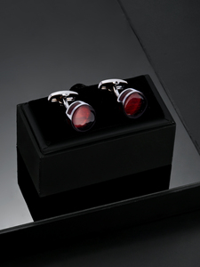 <span class=keywords><strong>Gemelos</strong></span> Redondos de Aleación de Zinc Color Rojo Oscuro para Hombre, Accesorios de Moda, Joyería para Traje y <span class=keywords><strong>Camisa</strong></span>, Venta al Por Mayor Daili - Product Image 5