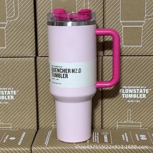 Gobelet <span class=keywords><strong>de</strong></span> voyage isotherme à double paroi en acier inoxydable personnalisé <span class=keywords><strong>de</strong></span> 40 oz avec poignée, isolation thermique <span class=keywords><strong>de</strong></span> 12 à 24 heures - Product Image 2