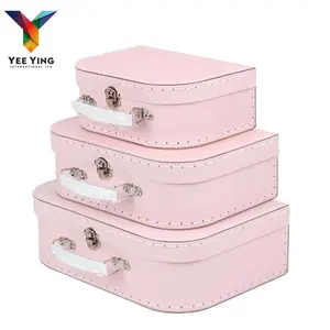 Wedding Favor Paper Suitcase Baby Gift Packaging Box Decorative Suitcase Shaped Gift Cardboard Boxes With Handle