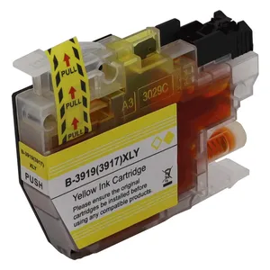ใช้ได้กับเครื่องพิมพ์บราเดอร์ LC391MFC-J3930DW <span class=keywords><strong>J2330DW</strong></span> J2730 J3530DW สำหรับตลับหมึก LC3919XL สีดำ 65 มล. น้ำเงิน/ม่วง/เหลือง 20 มล. แต่ละสีพร้อมชิป สีเหลือง - Product Image 4