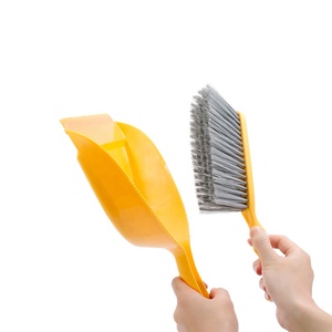 Don Aslett's Rubber Broom & Microfiber Mop Set Soft Plastic W/ 3 Broom and Dustpan Daily Cleaning Accept OEM All-season BSCI
