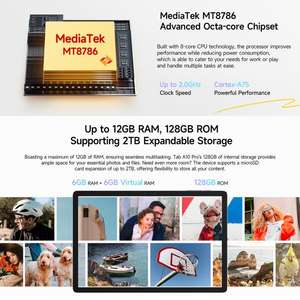 Ulefone Tablet Android 14 Tab A10 Pro, Tablet PC 6GB + 128GB 11 inci - Product Image 5