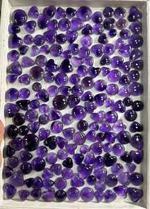 Pierre de cristal d'améthyste naturelle non taillée, brute et roulée, pierre précieuse violette pour la fabrication de bijoux et bracelets DIY - Product Image 2