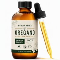 Huile essentielle d'origan biologique à étiquette privée, liquide, 100% pure, naturelle, de qualité alimentaire, apaise la peau et le corps, huile hydratante