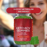 HDK OEM ODM Gummies Keto ACV 800mg, supplément de vinaigre de cidre de pomme sous forme de gommes pour la perte de poids, le métabolisme et l'énergie, marque privée