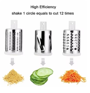 Râpe à fromage manuelle rotative pour coupe-légumes Trancheuse à pommes de terre Mandoline Hachoir à légumes multifonctionnel Accessoires de cuisine - Product Image 6