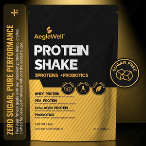 Poudre <span class=keywords><strong>de</strong></span> shake protéiné avec probiotiques, mélange <span class=keywords><strong>de</strong></span> protéines sans sucre, <span class=keywords><strong>substitut</strong></span> <span class=keywords><strong>de</strong></span> <span class=keywords><strong>repas</strong></span> végétal pour la récupération musculaire et la santé intestinale - Product Image 3