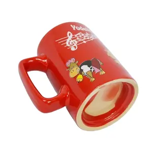 New design eco-friendly style Christmas gift custom coffee sound music mug