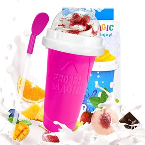 Đông lạnh ma thuật cup bốn màu slushy Maker DIY Smoothie cup Pinch cup thả Ice Cream công cụ sáng tạo - Product Image 2