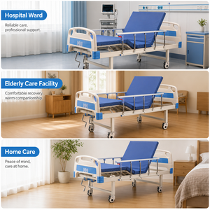 <span class=keywords><strong>Lit</strong></span> médical manuel à deux manivelles LEHO, prix usine, pour soins à <span class=keywords><strong>domicile</strong></span>, USI et hôpital, pour patients - Product Image 6