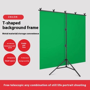 Bền Hợp Kim Nhôm T-Hình Nền Đứng 2x2M Với Studio Màu Xanh Lá Cây Màn Hình Có Thể Điều Chỉnh Cross-Biên Giới Cho Video Nhiếp Ảnh - Product Image 2