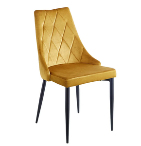 <span class=keywords><strong>Chaise</strong></span> noire moderne de restaurant de décoration intérieure de <span class=keywords><strong>velours</strong></span> de tissu avec le siège arrière solide de coussin de mousse - Product Image 3