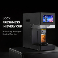 Nouvelle machine de scellage entièrement automatique pour canettes de boissons en plastique 2026 avec scelleuse transparente en PET