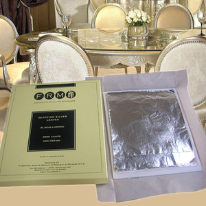 Di alta qualità 16x16 cm italiano imitazione argento pittura a foglia fabbrica-prezzo in metallo mobili argento foglia di <span class=keywords><strong>doratura</strong></span> per buddismo - Product Image 1