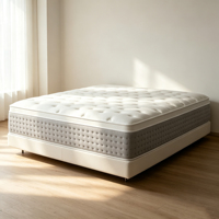 Matelas hybride à ressorts ensachés et mousse à mémoire de forme, matelas confortable à soutien ergonomique de la colonne vertébrale pour la maison et l'hôtel