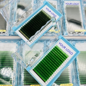 Giáng sinh lông mi Hàn Quốc PBT cá nhân màu Lash phần mở rộng Cầu Vồng Màu Mix khay màu lông mi phần mở rộng - Product Image 5