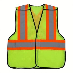 Gilet de sécurité réfléchissant multifonctionnel, ignifuge, antistatique, pour travaux d'ingénierie et de topographie sur rail - Product Image 1