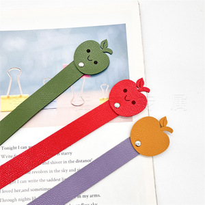 Marcadores de Páginas de Cuero PU con Forma de Fruta, Clips para Páginas, Regalo Promocional para Amantes de los Libros - Product Image 3