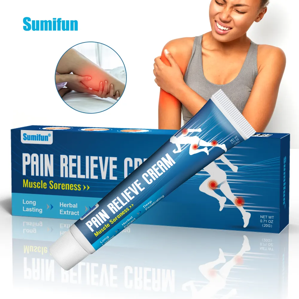 Sumifun Creme para alívio da dor, reumatóide, artrite, gesso analgésico, juntas, dor muscular, lombar, pomada médica para cuidados de saúde
