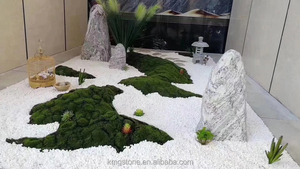 Guijarros de adoquines Piedras de cristal Pequeño mármol estilo chimenea para jardín Aplicación al aire libre Pulido Colorido Blanco liso - Product Image 3