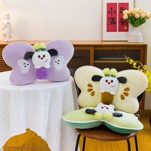 Super <b>Soft</b> Cute Embroidered Cartoon Plush Doll Pillow Plush Animal Cushion Butterfly Decor Bed <b>Stuffed</b> Animal <b>Toys</b> Wholesale - Product Image 3