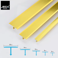 Profilés d'angle en alliage d'aluminium JECA en forme de T pour carrelage, design moderne pour appartement et villa, garniture de carrelage métallique