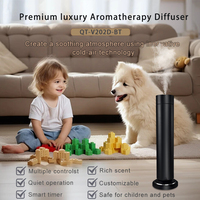 Diffuseur d'arômes sans eau et sans fil 150 ml en aluminium pour veilleuse, rechargeable Type-C, nébulisation d'huiles essentielles pour la maison