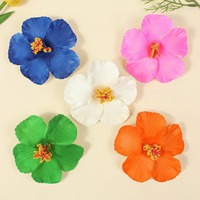 Accessoires pour cheveux Plumeria en plastique transfrontalier Hibiscus fleur hawaïenne mariage Corsage chapeaux fleurs séchées