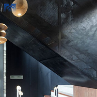 Nouveau design de panneau mural en aluminium creux avec perforation 3D, imperméable, isolation thermique, taille personnalisée
