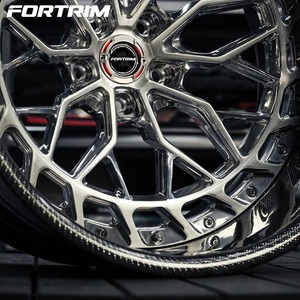 ล้อรถสปอร์ต FORTRIM แบบฟอร์จ 2 ชิ้น ทำจากคาร์บอนไฟเบอร์ ขนาด 5x130 5x114.3 5x112 17 18 19 20 22 24 นิ้ว สำหรับรถหรู A3 - Product Image 2