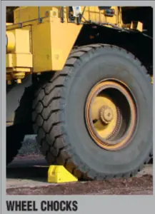 Chargement de 250 tonnes de cale de roue de camion lourd cale de roue de camion de mine