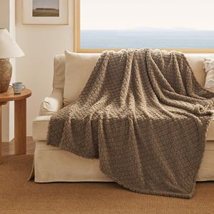 Luxury Popcorn Waffle Fleece <strong>Throw</strong> Blanket Soft Warm Fluffy Bed Sofa Home Couch <strong>Settee</strong> | Thermal Cozy Reversible Design - Product Image 5