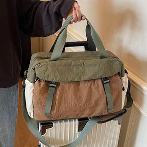 Sac de voyage unisexe grande capacité, couleur kaki, poignée souple, type sac à main, léger, imperméable, pour les loisirs et les voyages, printemps 2025 - Product Image 5