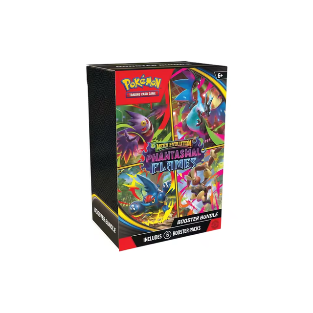 [100% Official ] Sealed Case PTCG Pokemon Phantasmal Flames Booster Bundle - ME02: Phantasmal Flames Collecting Card Gift