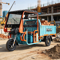Tricycle électrique SHUYU à chargement lourd 60V avec auvent, tricycle électrique à 3 roues pour adultes et transport de marchandises