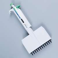Pipette de laboratoire en plastique durable à 12 canaux réglables (remplisseur de pipettes) avec garantie d'un an